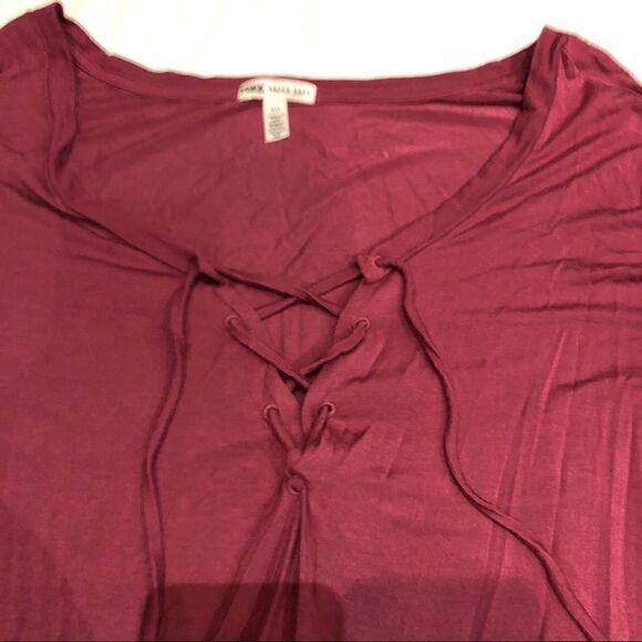 Pink Super soft Blouse Wine color Small - Picture 8 of 8